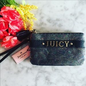 New Black Juicy Couture Wristlet